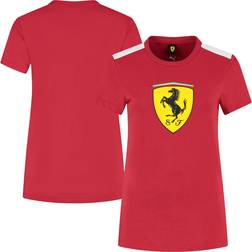 Scuderia Ferrari Puma Large Shield T-Shirt Red Womens