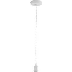 Dunelm Charlie Industrial Flex Ceiling Light - White Pendant Lamp ∅ 11cm