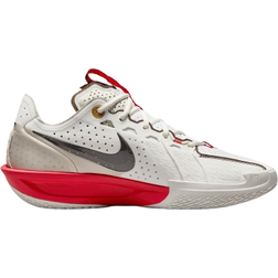 Nike G.T. Cut 3 Basketball Shoes - Sail/Light Khaki/University Red