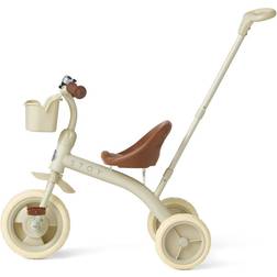 Stoy Vintage Trehjulssykkel Med Foreldrehåndtak Beige