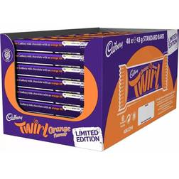 Cadbury Twirl Orange Chocolate Bars Full Box of 48 x 43g