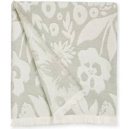 Dunelm Antonia Jacquard Blankets Green (180x130cm)