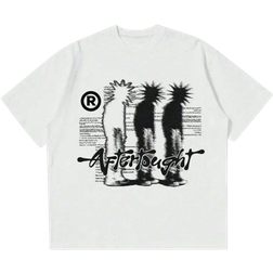 Shein Retro HipHop Portrait Print Short Sleeve Round Neck TShirt For Women
