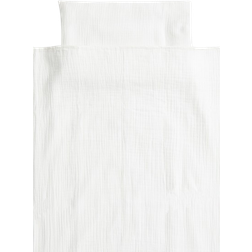 H&M Muslin cot duvet cover set White 110x125 43.3x49.2"