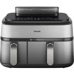 Philips 5000 Series 9L NA555/09 Dual Basket Steam Air Fryer