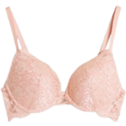 Cubus Push Up Bra with Lace - Old Pink