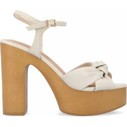 Journee Collection Women's Lorrica Platform Sandal Women's Shoes Beige 5.5M