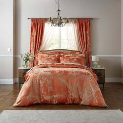 Dorma Chinoiserie and Pillowcase Set Duvet Cover Orange (200x137cm)