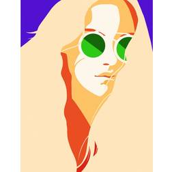 Pelcasa Hippie Girl Multicolor Poster 30x40cm