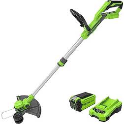 Greenworks 40V Cordless Strimmer Lawn Edger With Wheel G40LT33K2