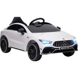 Qaba Mercedes-Benz AMG Licensed 12V Kids Ride on Car w/ Remote White