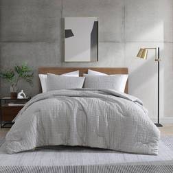 Kenneth Cole Serenity Wavy Lines Bedspread Gray (228.6x228.6cm)