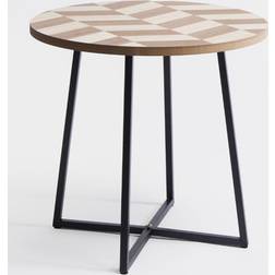 OHS Herringbone Round Small Table 40cm