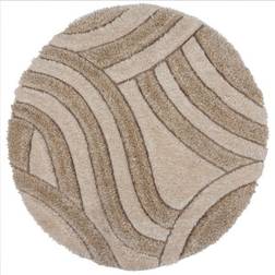Dunelm Indulgence Dune Round Rug Natural 133cm