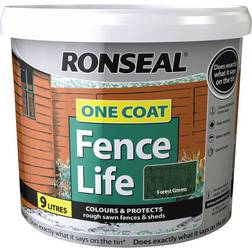 Ronseal One Coat Fencelife Paint 9L Forest Green