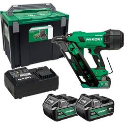 Hikoki NR1890DCAJPZ 18V Brushless First Fix Framing Nailer 2x 5.0Ah Batteries Charger & Case