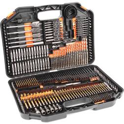 Terratek 246pc Combination Drill Bit Set, HSS Titanium Twist Drill bits, Masonry Drill Bits, Wood Drill Bits, Screwdriver Bits & Storage case