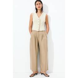 H&M Baggy Bukser - Beige