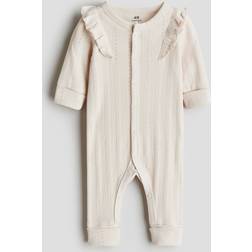 H&M Adjustable-Fit Romper Suit - Beige
