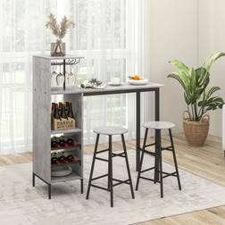 Borough Wharf Annias 120cm - Grey Outdoor Bar Set