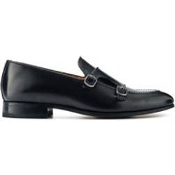 Jones Bootmaker Callington Leather Buckle Shoes - Black