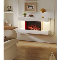 Metro Lane 82cmW Wall Mounted Electric Fireplace 1800W