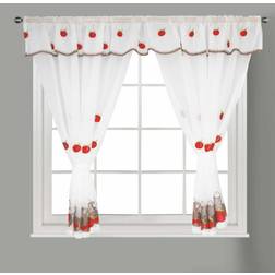 Brambly Cottage Pugliese Kitchen Curtains White Width 91 x Drop 122 cm