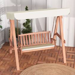 Dakota Fields 2 Person Porch Swing with Canopy 179cm H x 166cm W x 118cm D