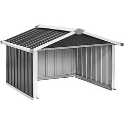 vidaXL Anthracite Galvanised Steel Garden Robot Shed 92x97x63cm