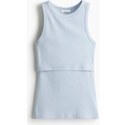 H&M Blå MAMA Ribbat Amningslinne Size L