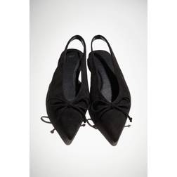 H&M Dam Slingbacks Med Rosett - Svart