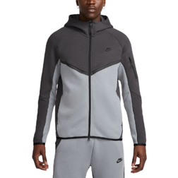 Nike Hættetrøje Tech Fleece 24 FZ - Grå/Sort