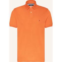 Tommy Hilfiger Polo Droit En Piqué De Coton - Orange