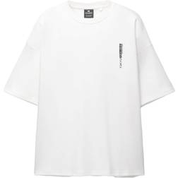 Pull&Bear Tokyo Back Graphic T-shirt - White