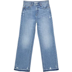 Stradivarius D92 Rechtmodel Wijd Medium - Donkerblauw Denim