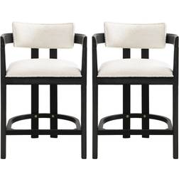 Christopher Knight Home Maribel Upholstered Counter Stools Set of 2 Seating Stool 36" 2pcs