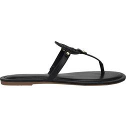 Tommy Hilfiger Women's Litzy Flat Slip On Logo Sandals Black 7.5M