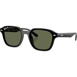 Ray-Ban Unisex RB4458D Sunglasses - Black/Green Squared Polarized