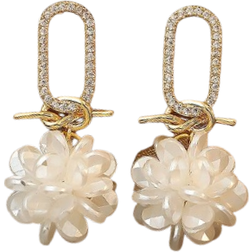 Shein Rhinestone Decor Drop Earrings