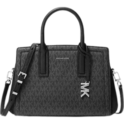 Michael Kors Laila Small Signature Logo Satchel - Black