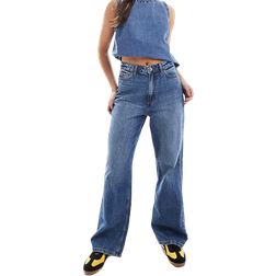 New Look Adalae Wide Leg Jean - Mid Blue