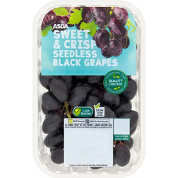 Asda Sweet & Crisp Seedless Black Grapes 500 g