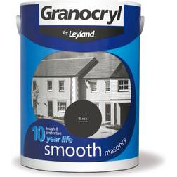 Leyland Trade Smooth Exterior Masonry Paint 5L Concrete Paint Black 5L