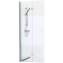 Svedbergs Vikbar Duschdörr 80 cm Alu Halvfrostat 760x1990mm