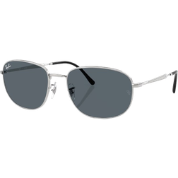 Ray-Ban Unisex Sunglasses - Silver Frame Blue