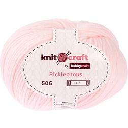 Hobbycraft Knitcraft Pale Pink Picklechops DK Yarn 50g