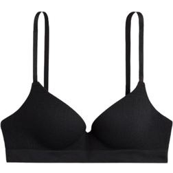 H&M Dam Svart Super push up-bh Seamless