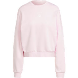 adidas Essentials Small Logo Feelcozy Sweatshirt - Clear Pink