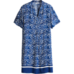 H&M Tunikakleid Aus Viskose Blau - Blau