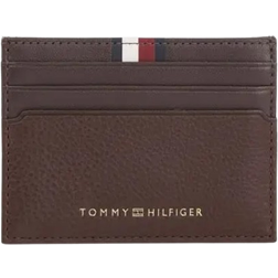 Tommy Hilfiger Premium Leather Credit Card - DARK CHESTNUT